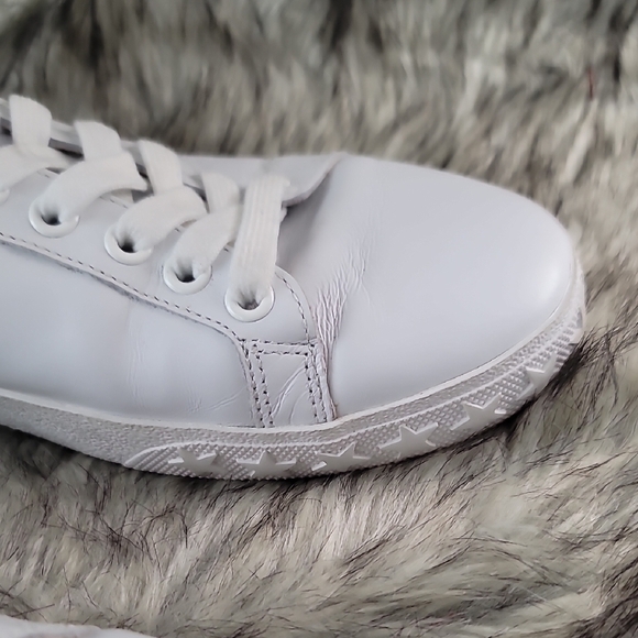 Ash Studded Star White Leather Low-Top Sneakers - Picture 7 of 16